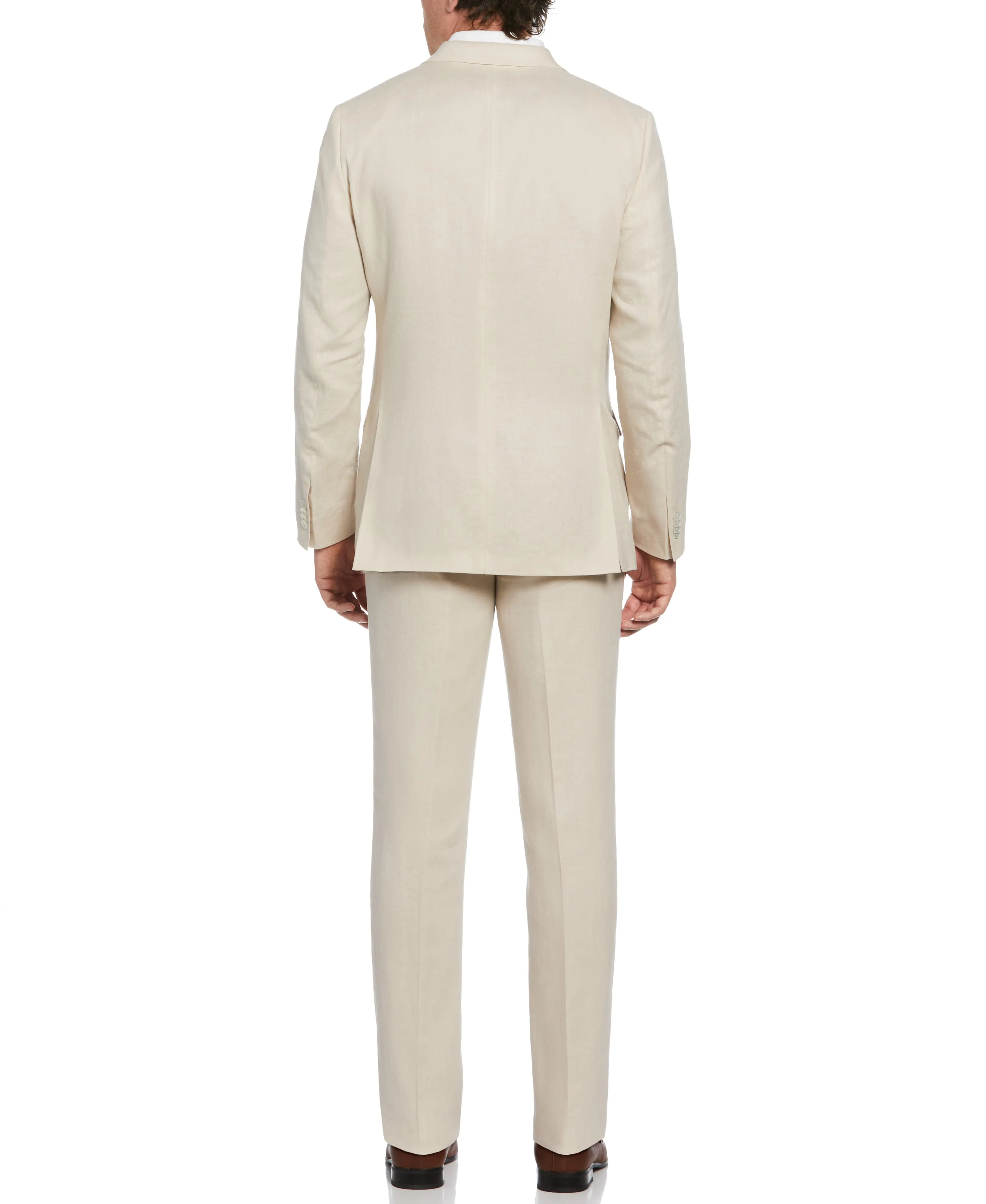 100% Linen Single-Breasted Suit Jacket