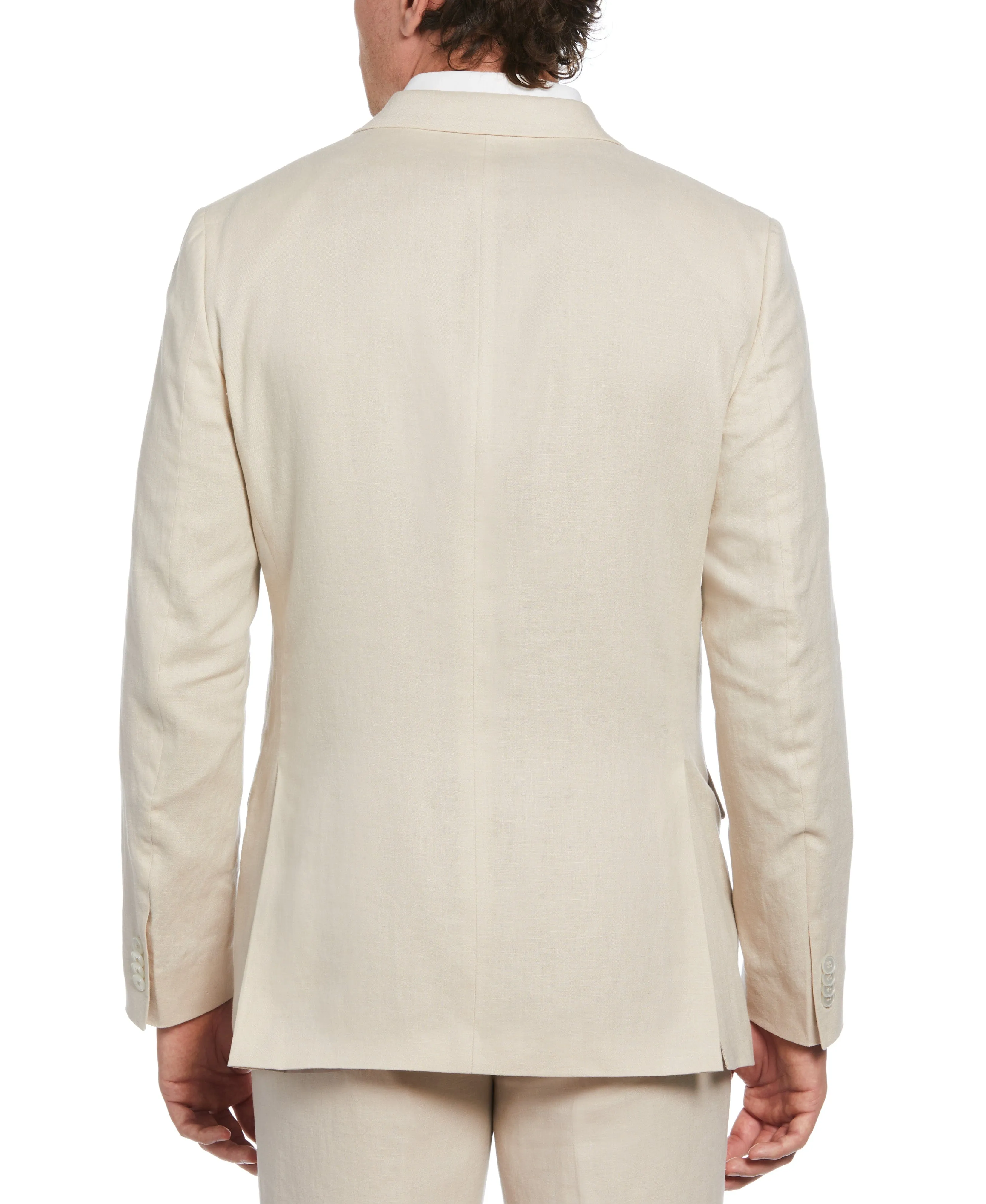 100% Linen Single-Breasted Suit Jacket