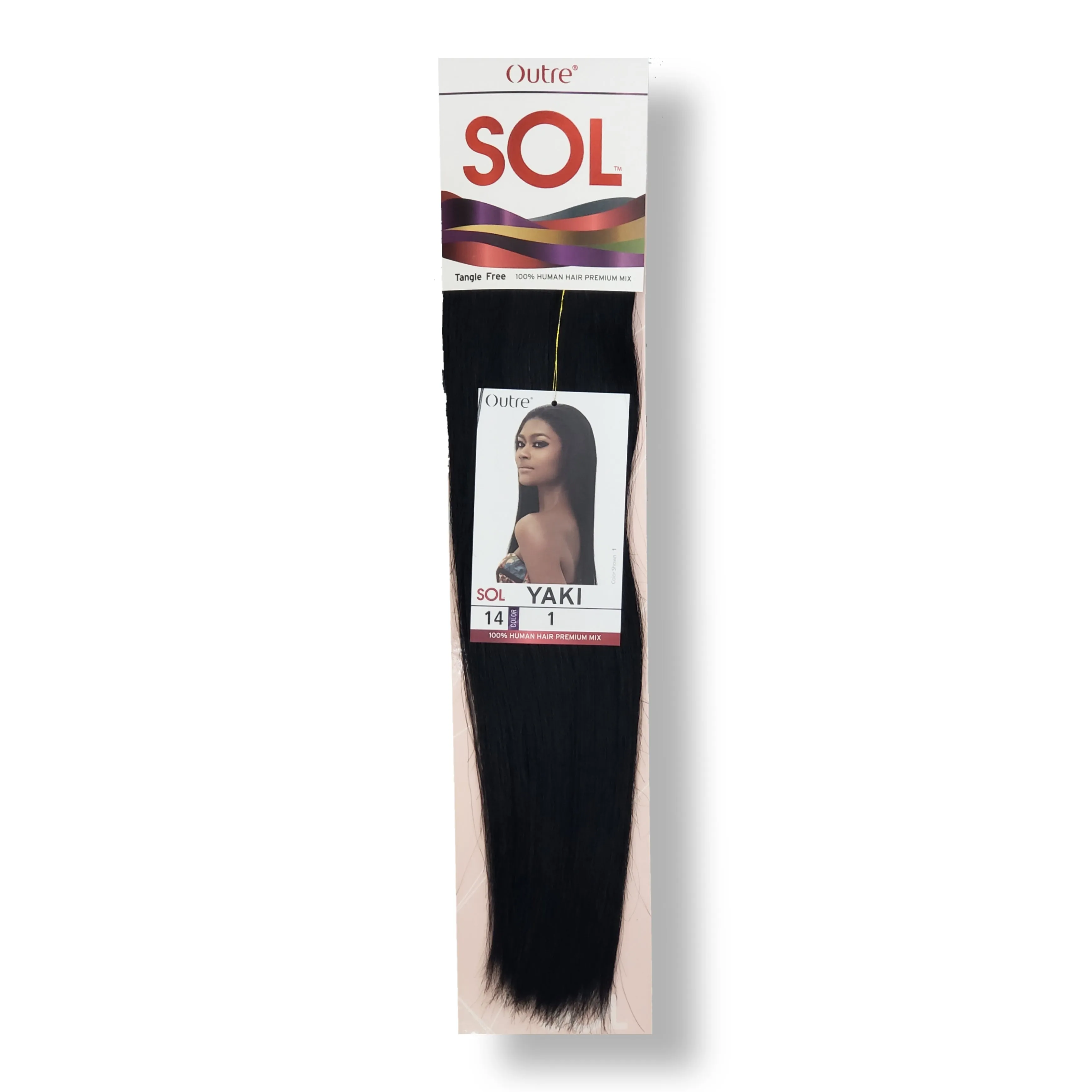 (14") Outre SOL Yaki Human Hair Premium Mix