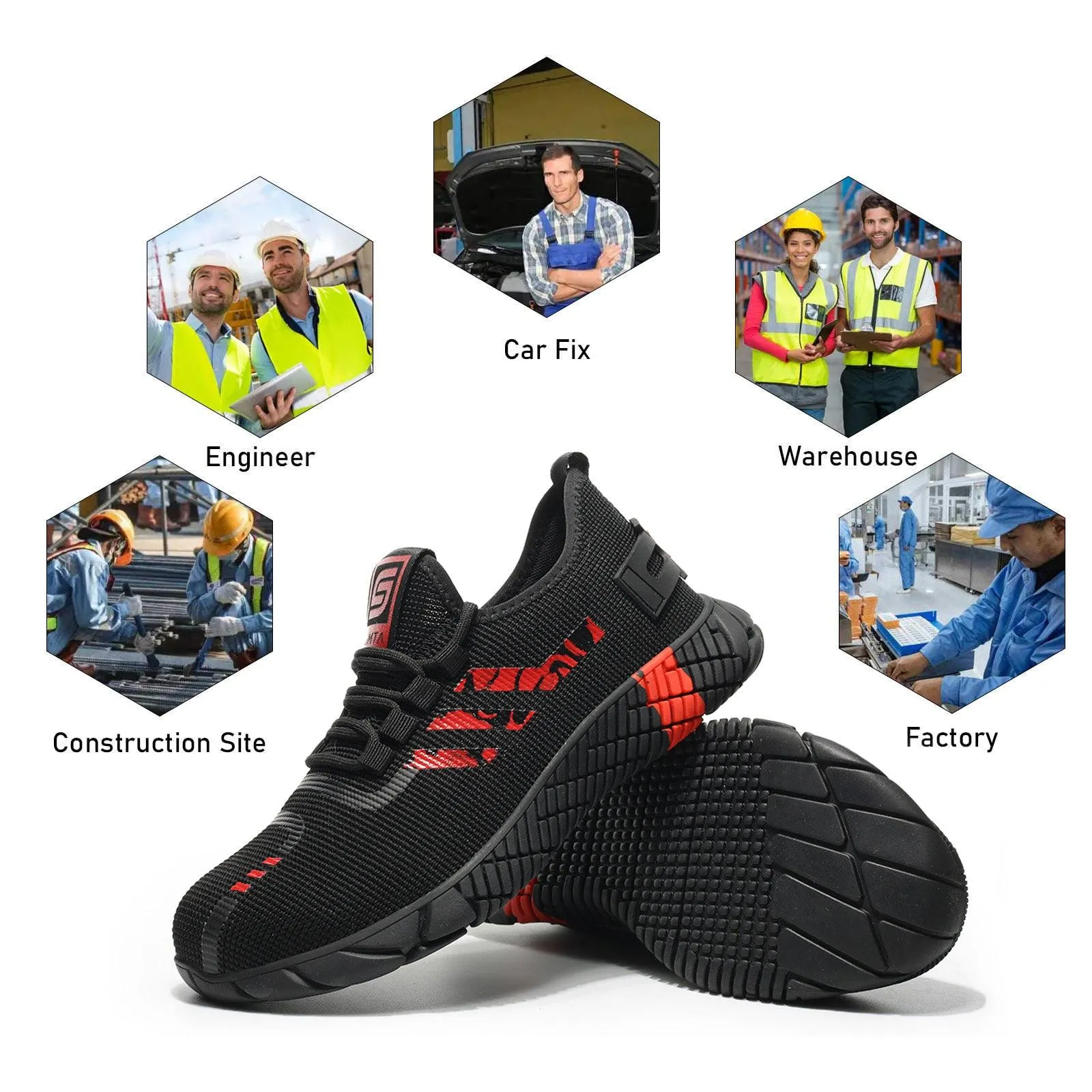 2092 S Series Red Safety Shoes