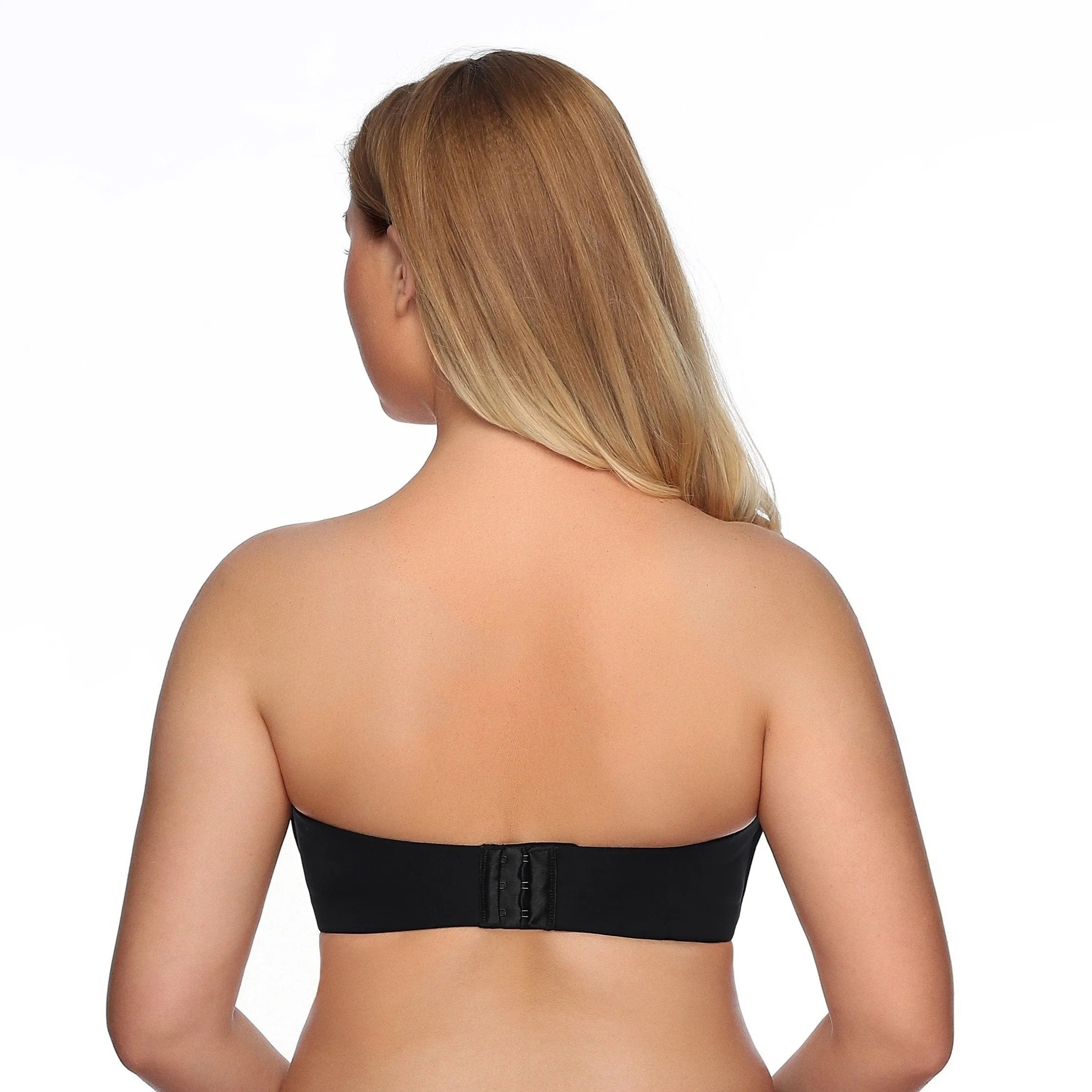363 Push Up Lift Non-Slip Strapless Bra Black