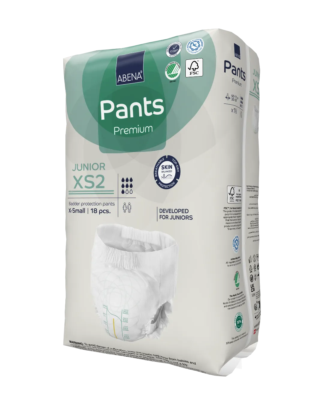 ABENA Pants Junior XS2 Premium (hip 50-75cm)