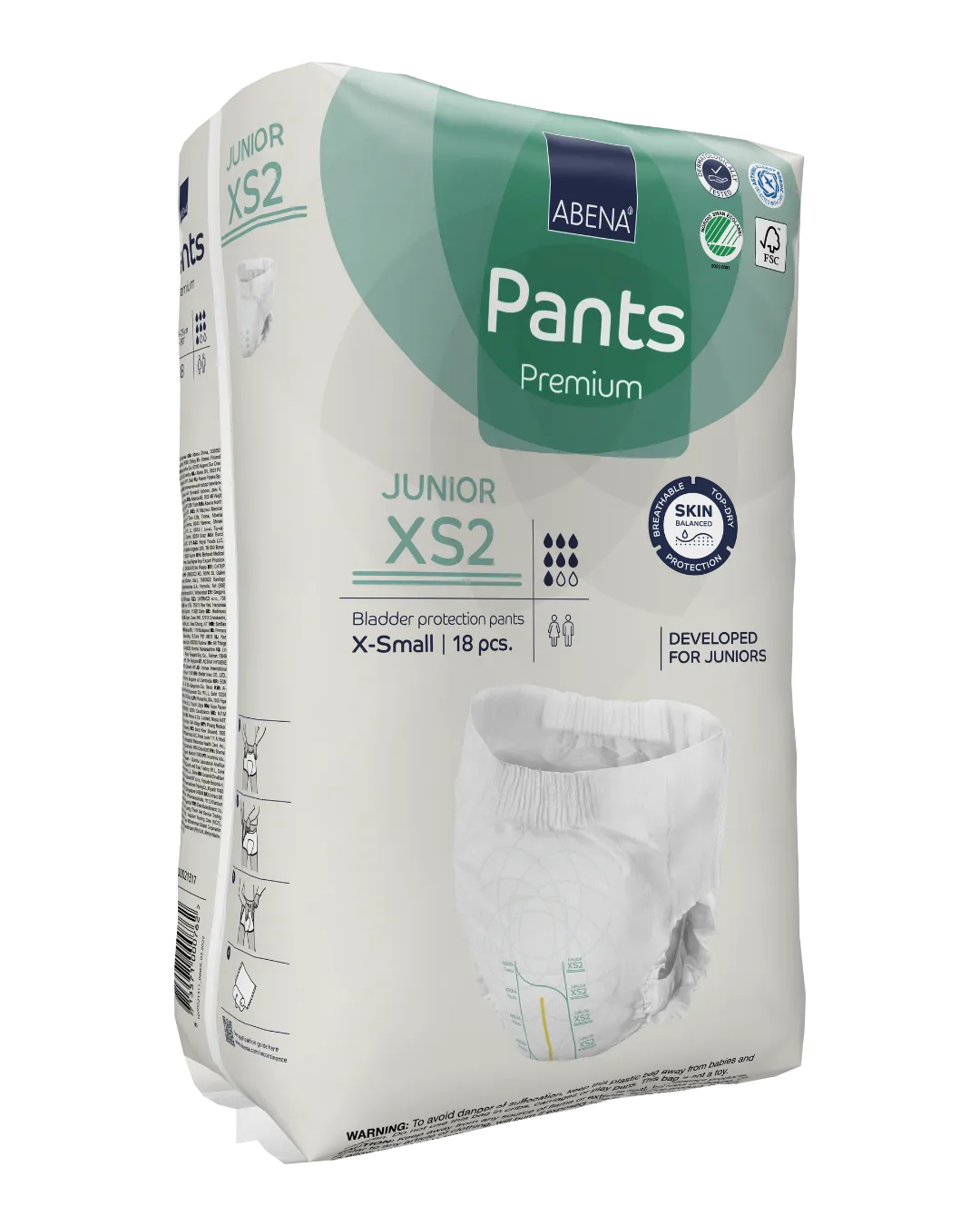 ABENA Pants Junior XS2 Premium (hip 50-75cm)