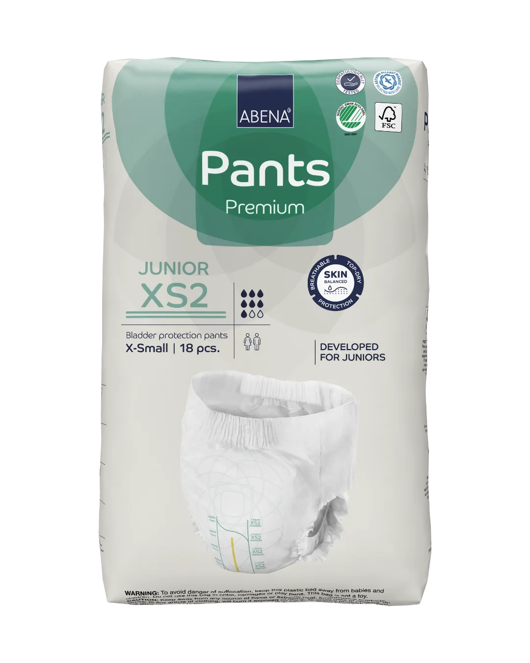 ABENA Pants Junior XS2 Premium (hip 50-75cm)
