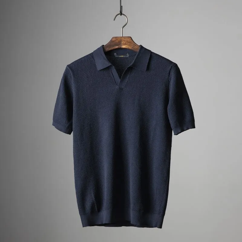 Abraham™ | Knitted Polo Shirt