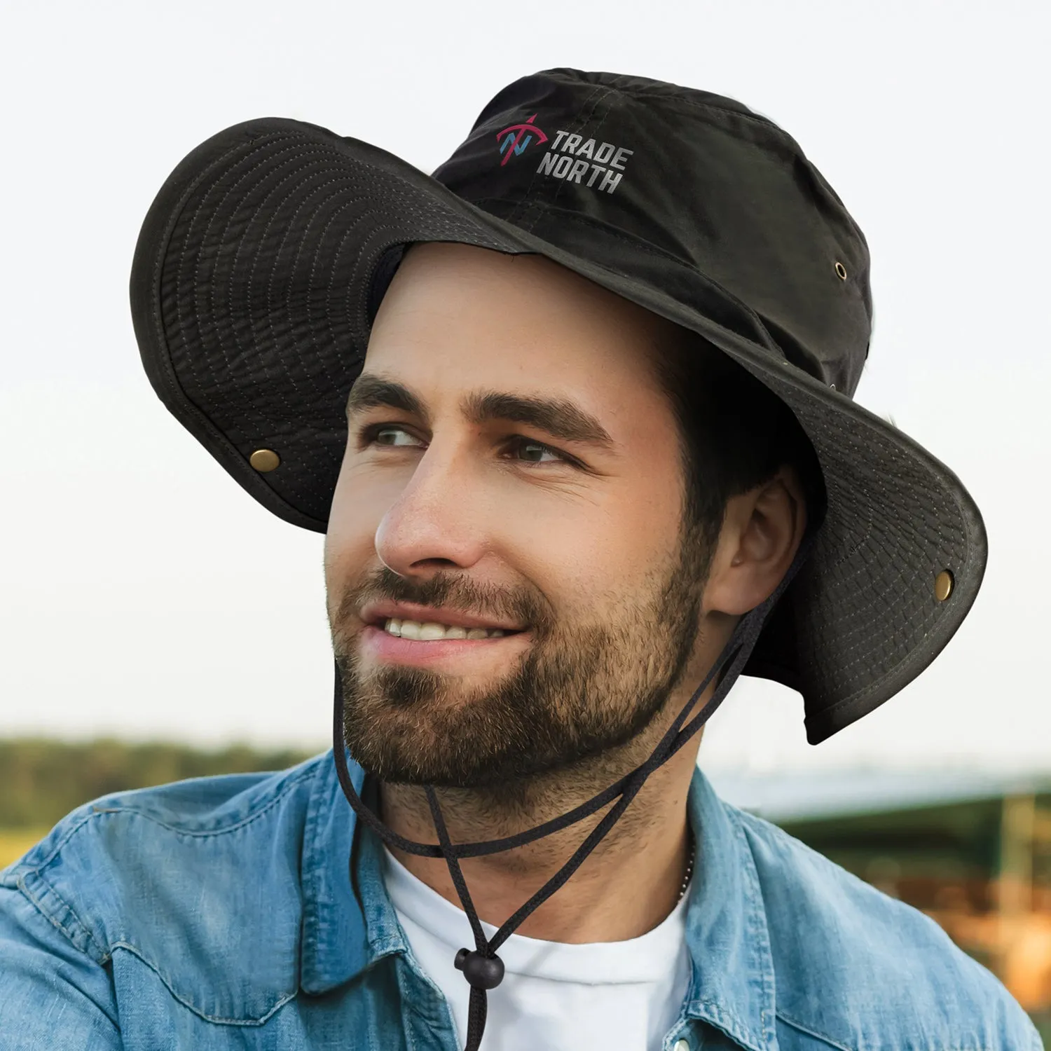 agogo Oilskin Wide Brim Hat
