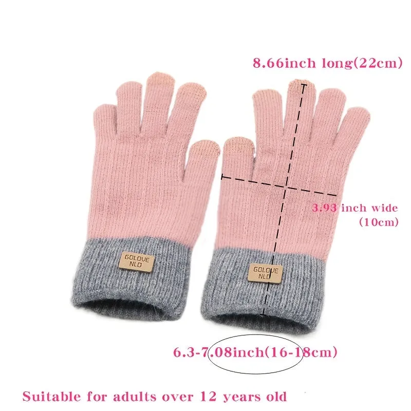 Anouk - Winter Touchscreen Gebreide Handschoenen voor Dames en Heren