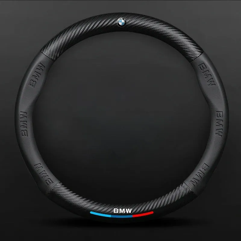 Anti-Slip Leather Steering Wheel Cover for Car - Universal Fit
