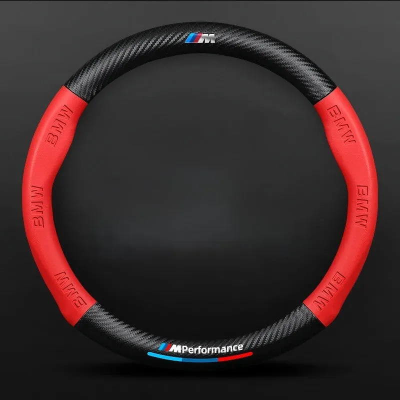 Anti-Slip Leather Steering Wheel Cover for Car - Universal Fit