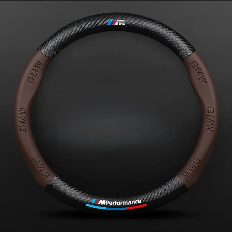 Anti-Slip Leather Steering Wheel Cover for Car - Universal Fit