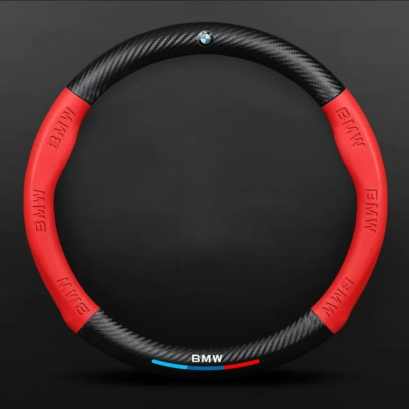 Anti-Slip Leather Steering Wheel Cover for Car - Universal Fit