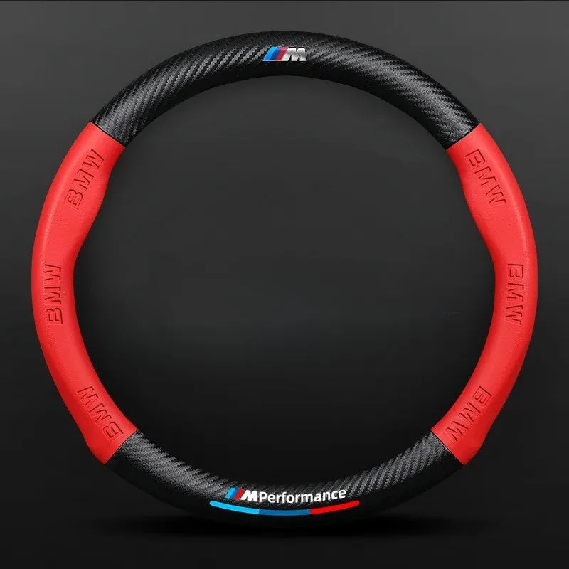 Anti-Slip Leather Steering Wheel Cover for Car - Universal Fit