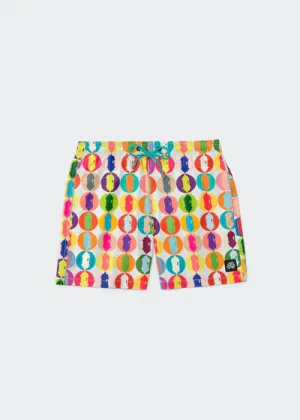 Arrecife Garita Swim Short- White