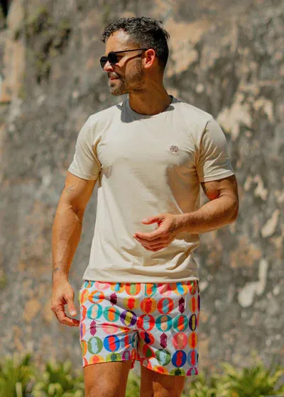 Arrecife Garita Swim Short- White