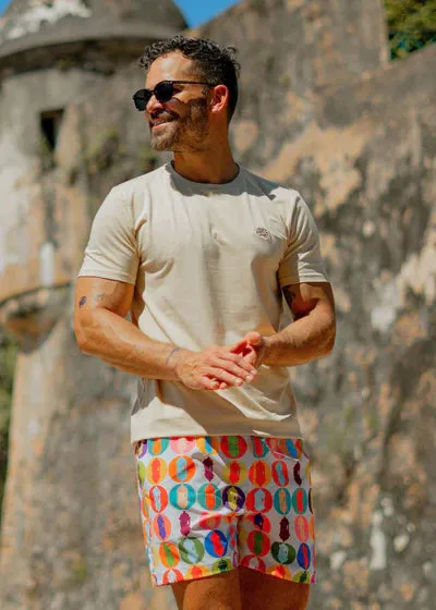 Arrecife Garita Swim Short- White