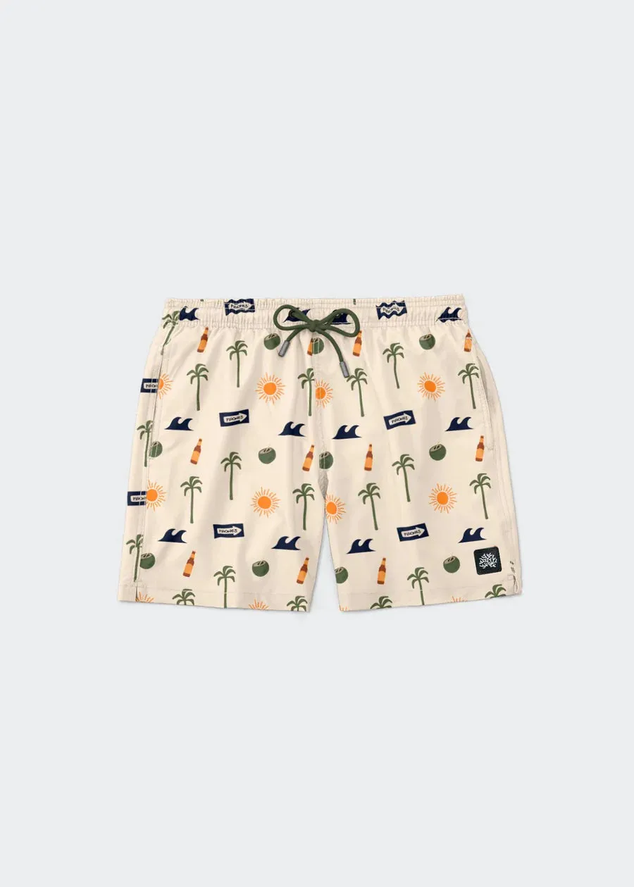 Arrecife Weekend Swim Short- Beige