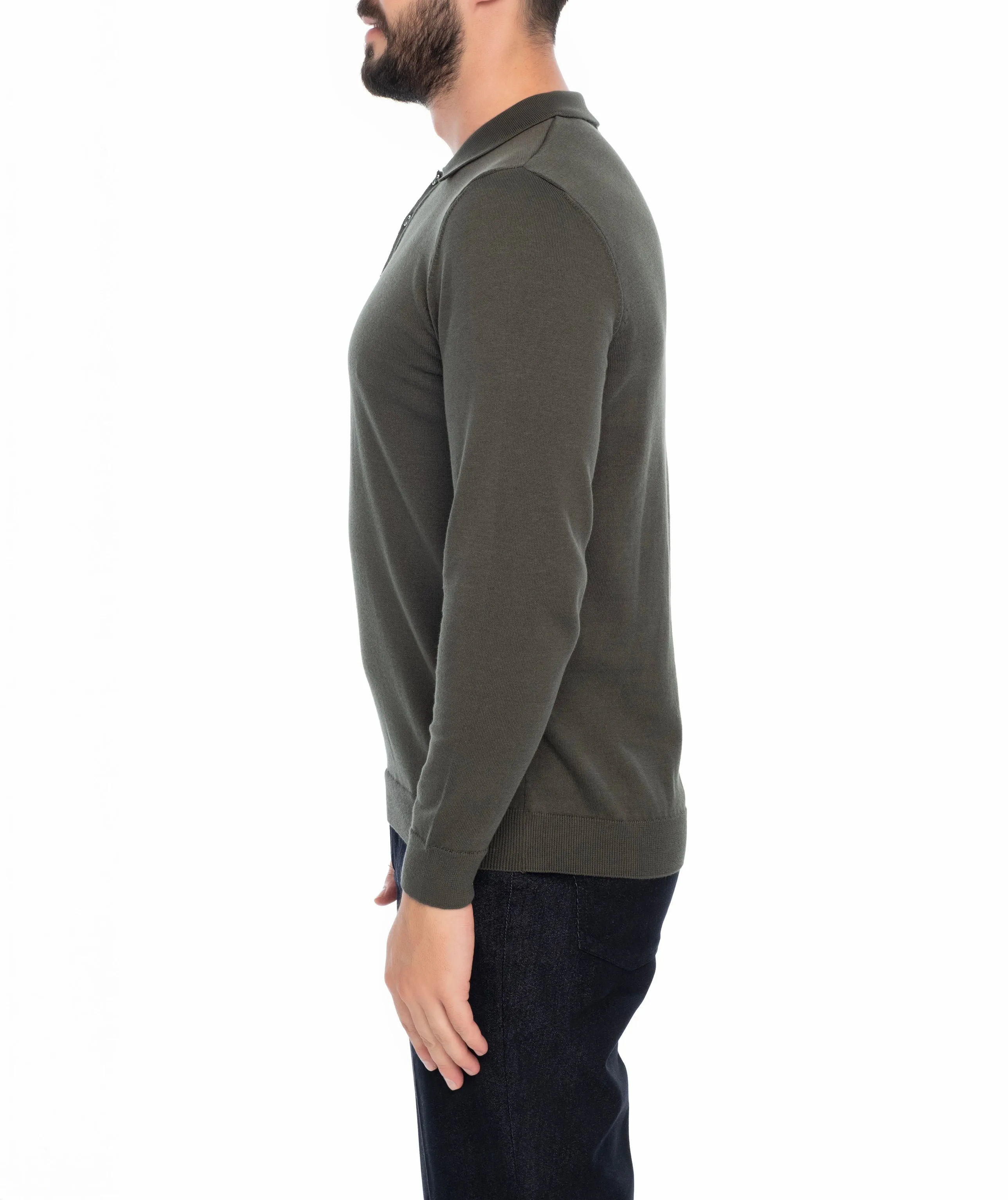 AUBURN POLO SWEATER