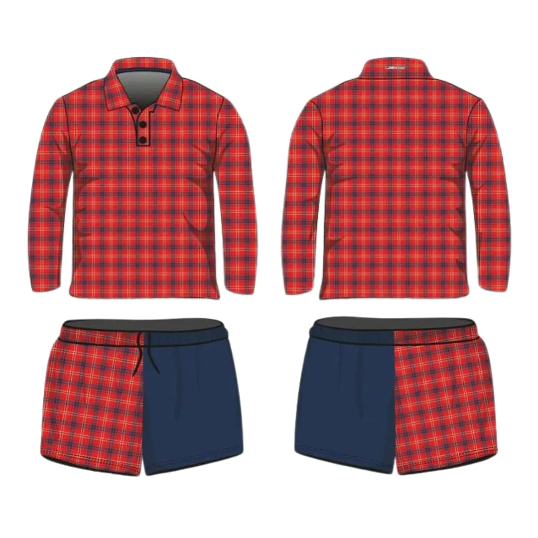 Australian | Flanny Design Red Fishing Shirt ★Pre-Order★