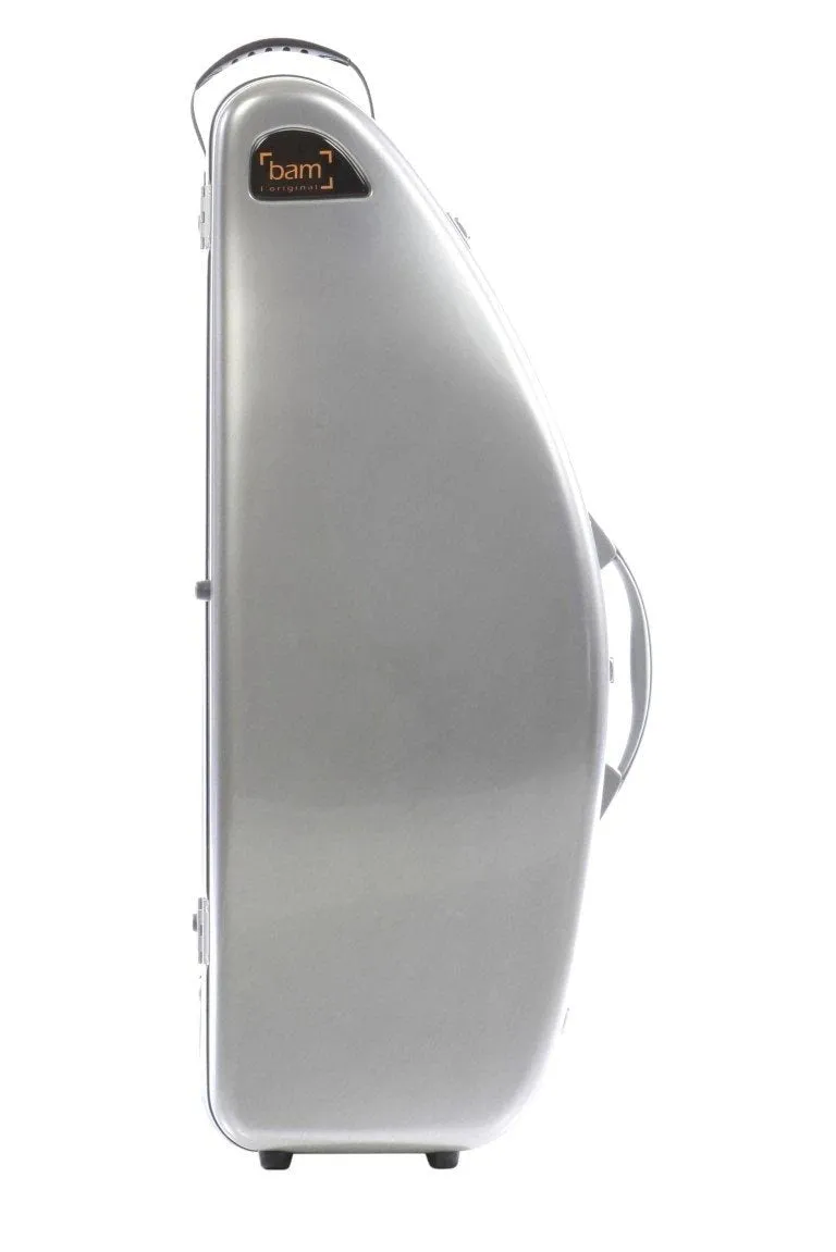 BAM "La Defense" Hightech Tenor Saxophone Case without Pocket - Brushed Aluminum