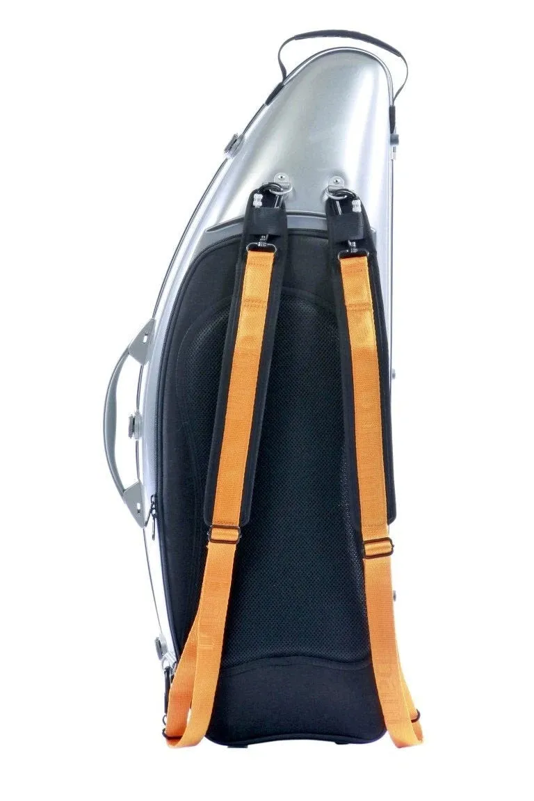 BAM "La Defense" Hightech Tenor Saxophone Case without Pocket - Brushed Aluminum