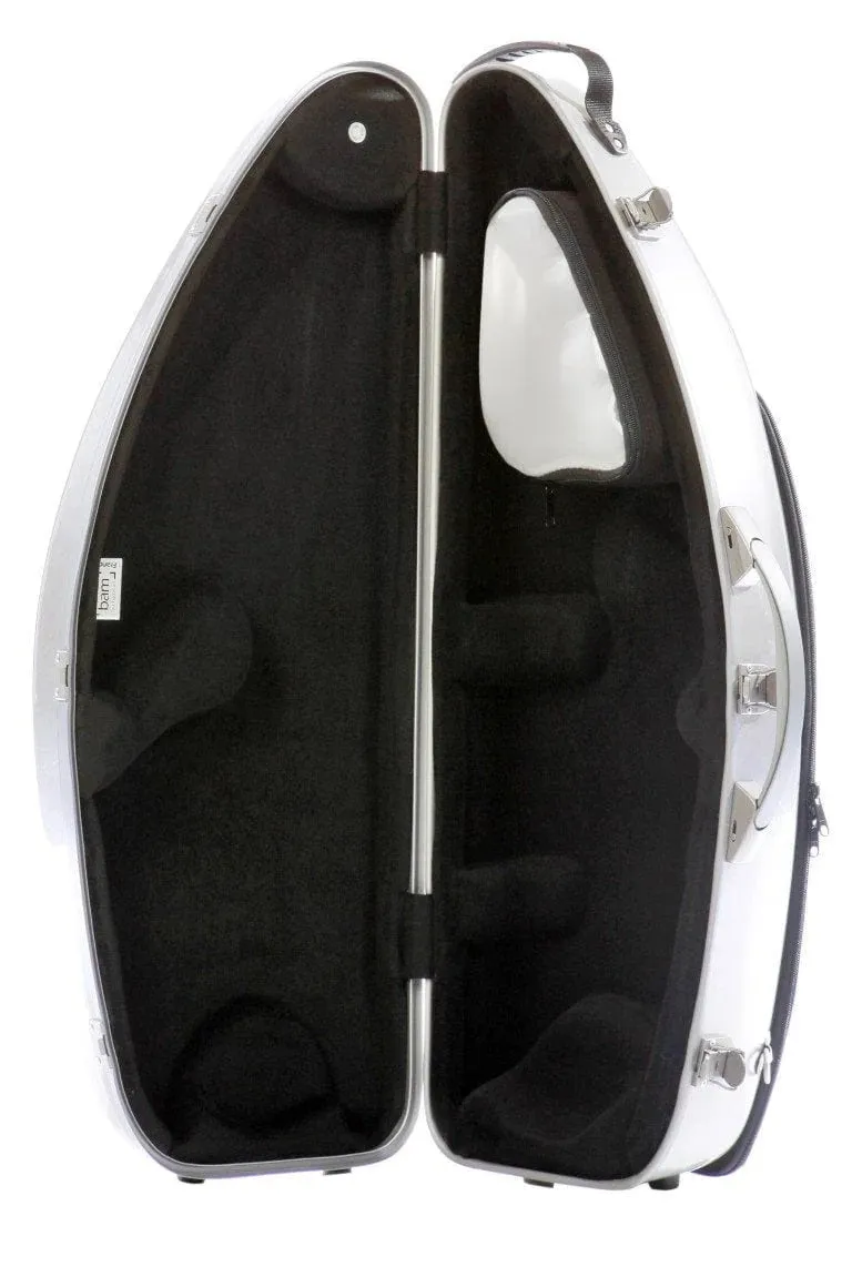 BAM "La Defense" Hightech Tenor Saxophone Case without Pocket - Brushed Aluminum