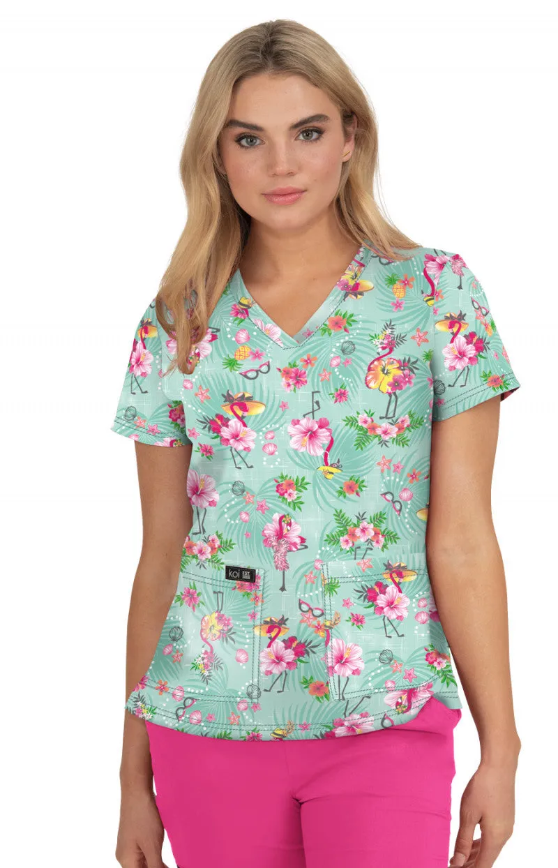 Basics 384PR Leslie Top Summer Flamingo