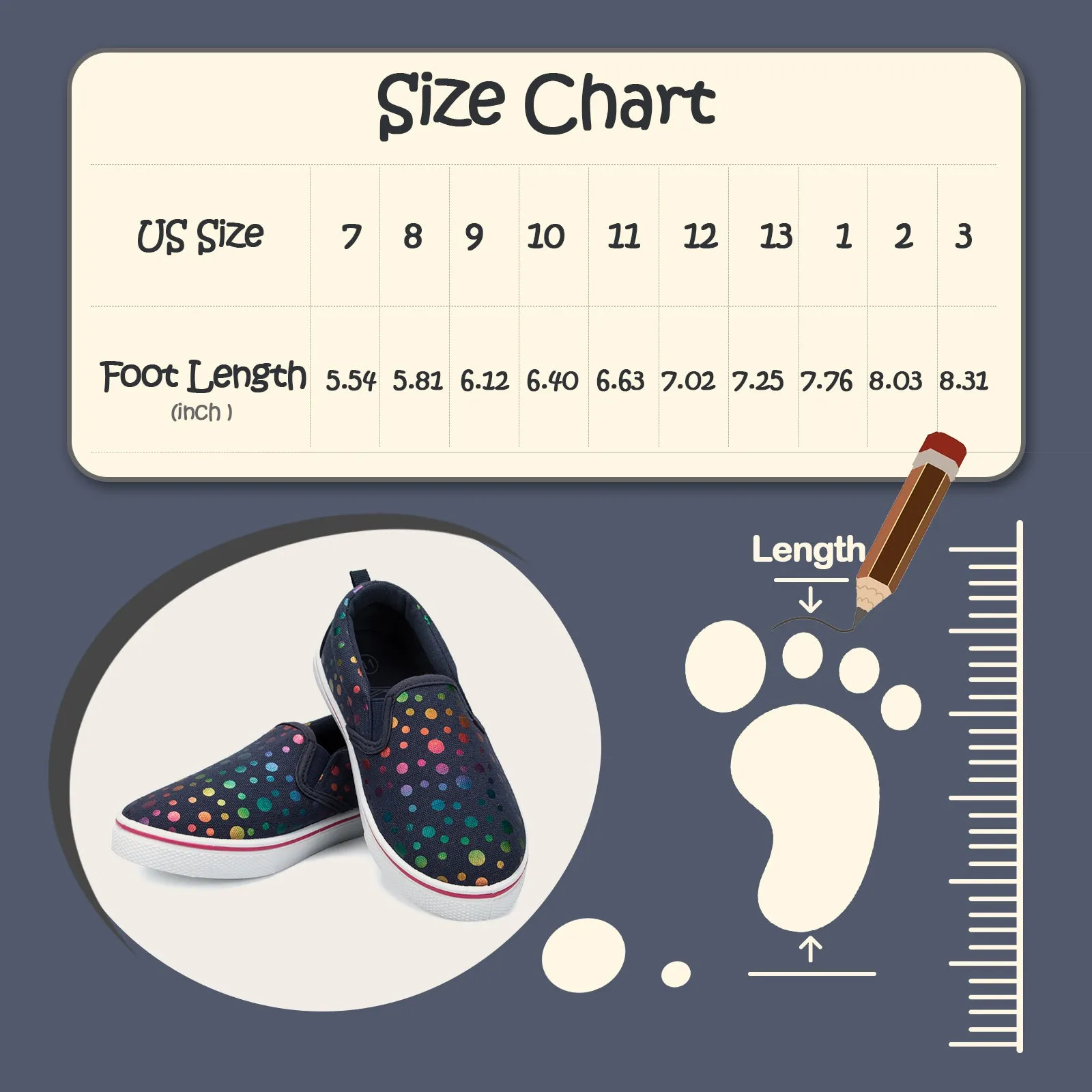 Black Dot Slip-ons With Colorful Laser Dots