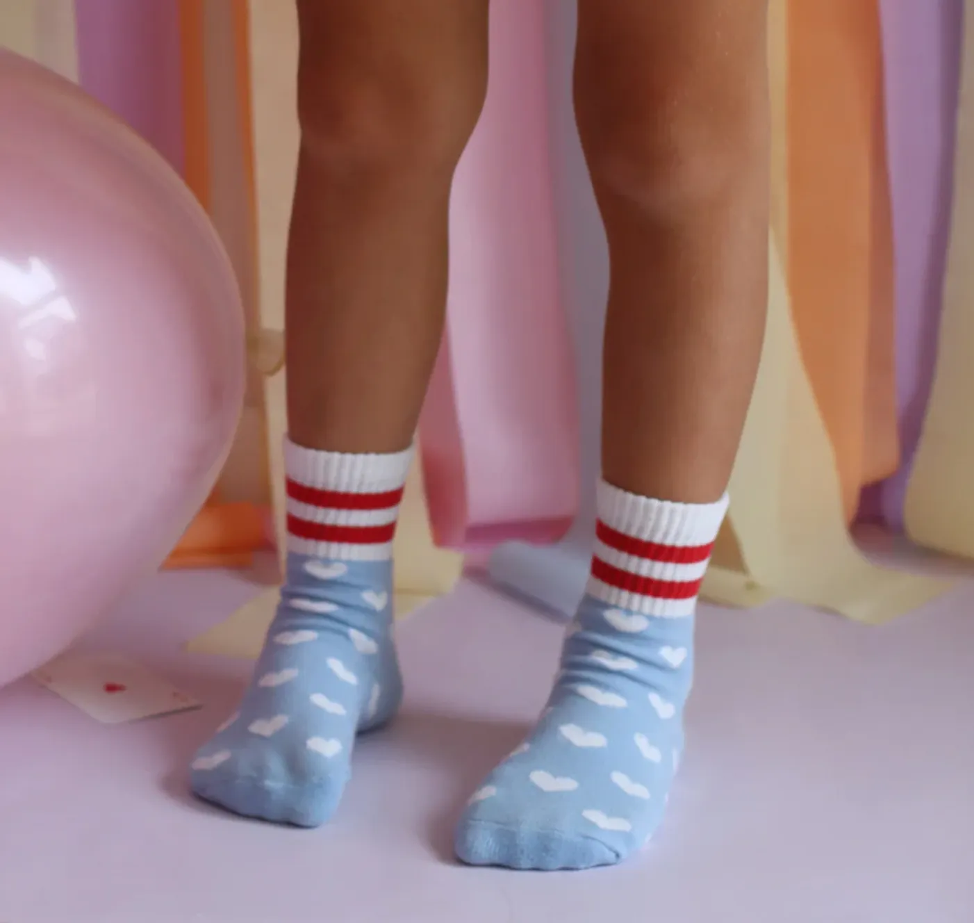 Blue Hearty Socks