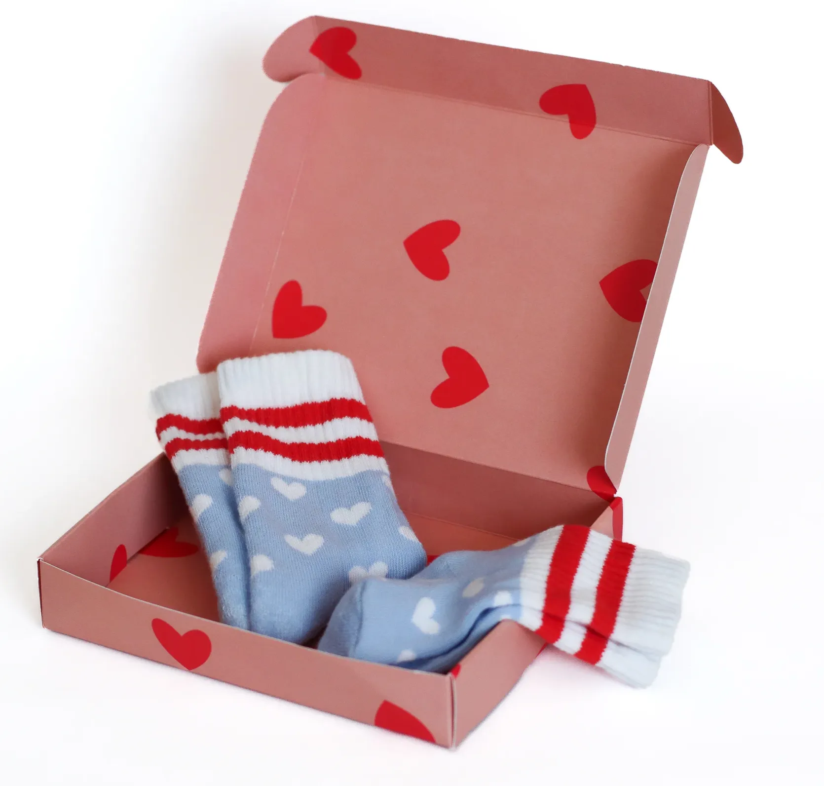 Blue Hearty Socks