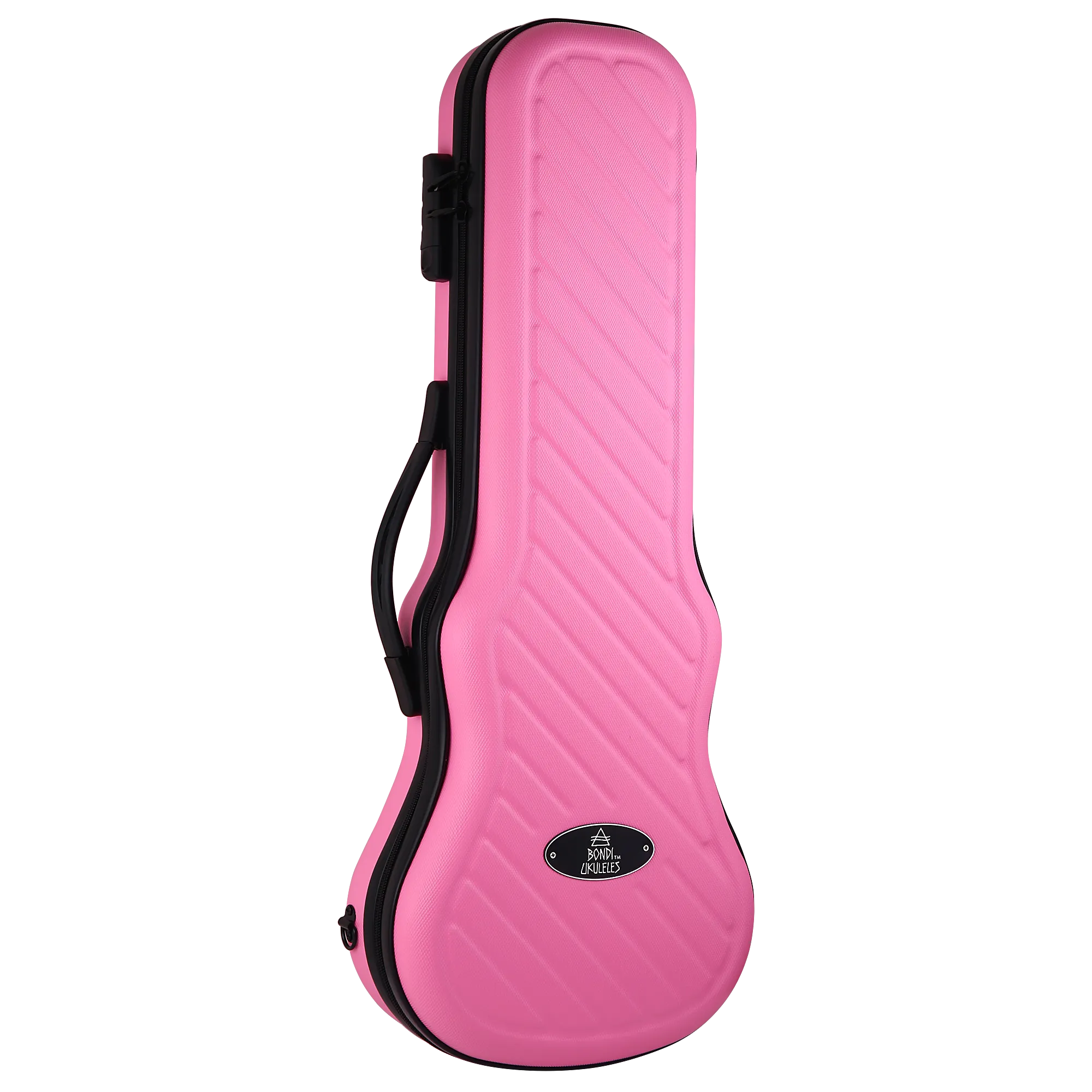 Bondi Shock-Rock Soprano Ukulele Hard Case - Pink