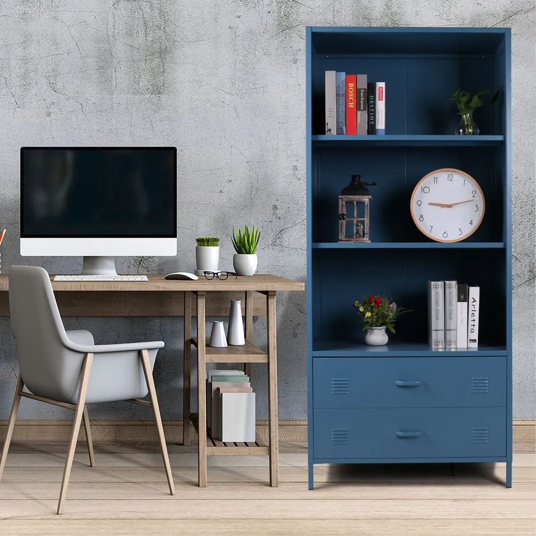 Bookshelf Bookcase Storage Display Shelf Cabinet Home Office Stand Steel Rack