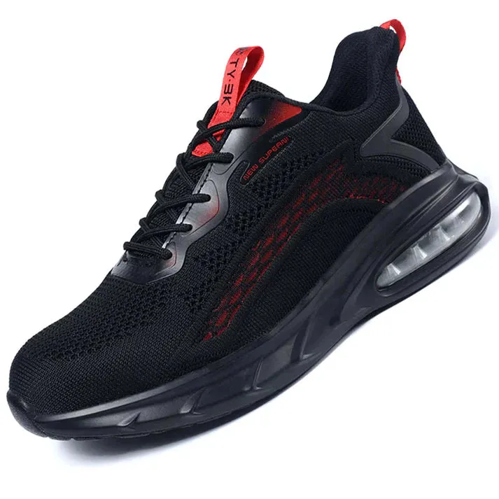 Breathable safety shoes with high soles - frieder