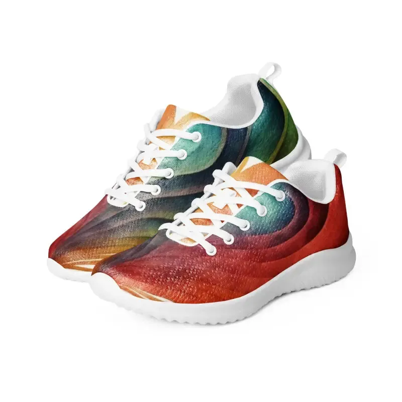 Bright Pattern Womens Athletic Shoes Soar in Style