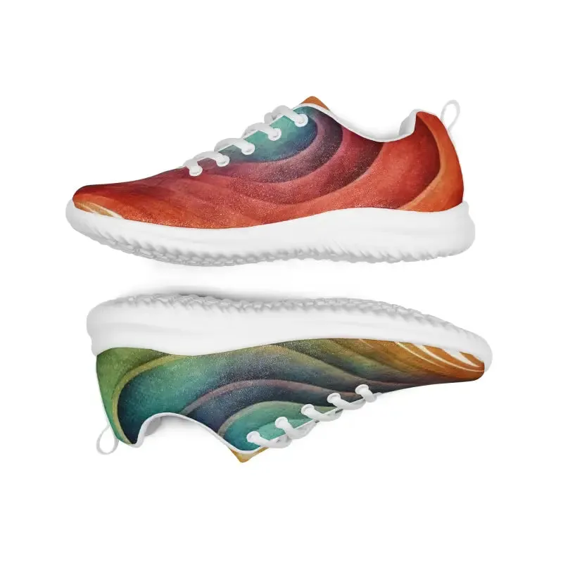 Bright Pattern Womens Athletic Shoes Soar in Style