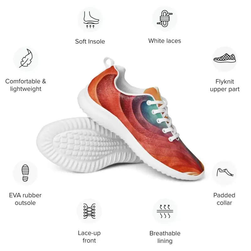 Bright Pattern Womens Athletic Shoes Soar in Style