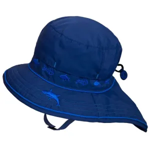 Calikids “Shark & Fishes” Wide Brim Sun Hat UPF50 