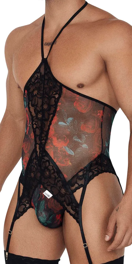 Candyman 99661 Lace Bodysuit Black-print