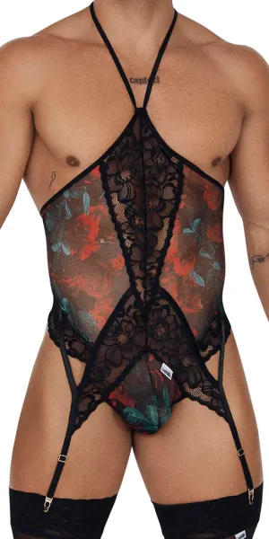 Candyman 99661 Lace Bodysuit Black-print