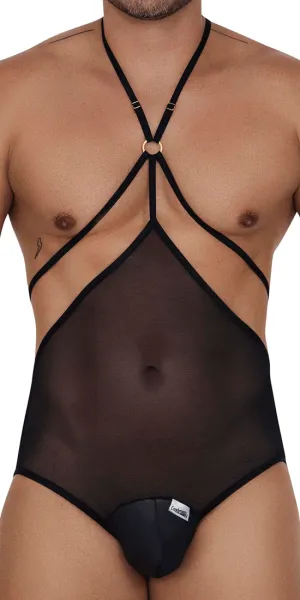 Candyman 99662 Tulle Bodysuit Black