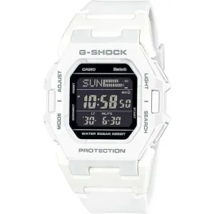 CASIO G-SHOCK BLUETOOTH PODOMETER DIGITAL DIAL WHITE RESIN STRAP MEN WATCH GD-B500-7JF