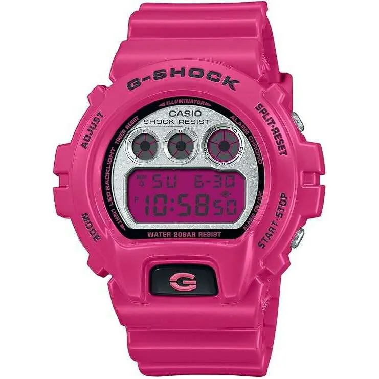 CASIO G-SHOCK CRAZY COLORS 2024 SHOCKING PINK DIGITAL MEN WATCH DW-6900RCS-4JF