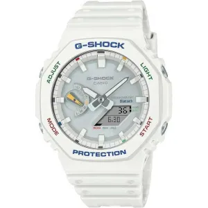 CASIO G-SHOCK DAY-DATE ANALOG DIGITAL DIAL WHITE MEN WATCH GA-B2100FC-7AJF