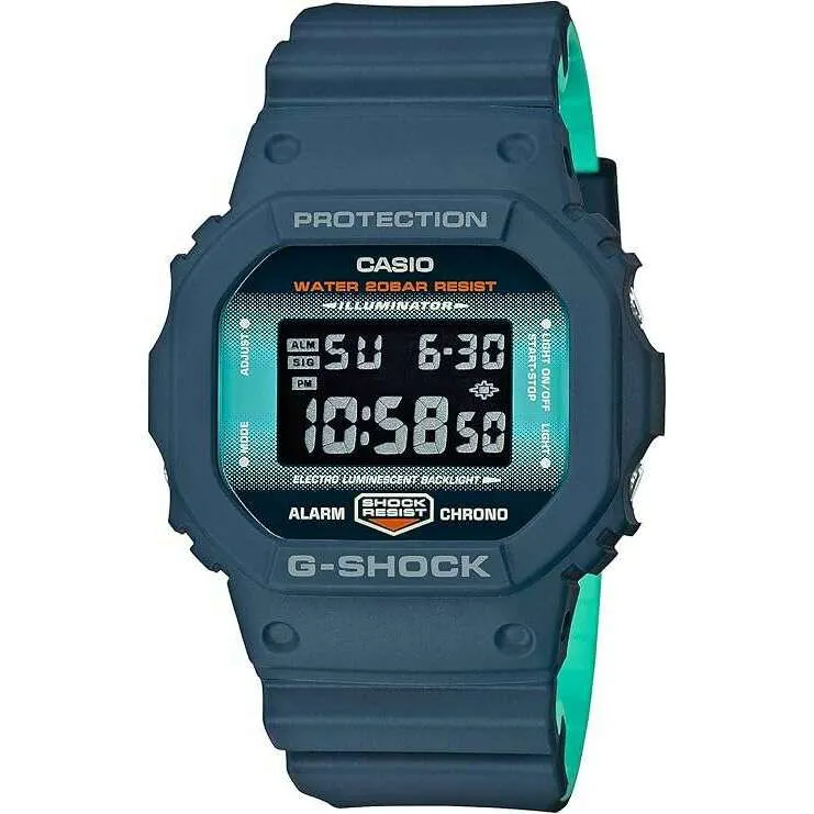 CASIO G-SHOCK DAY-DATE DIGITAL NAVY BLUE MEN WATCH DW-5600CC-2JF