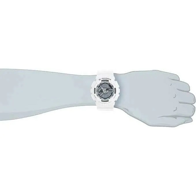 CASIO G-SHOCK DAY-DATE WHITE ANALOG DIGITAL MEN WATCH GA-110C-7AJF