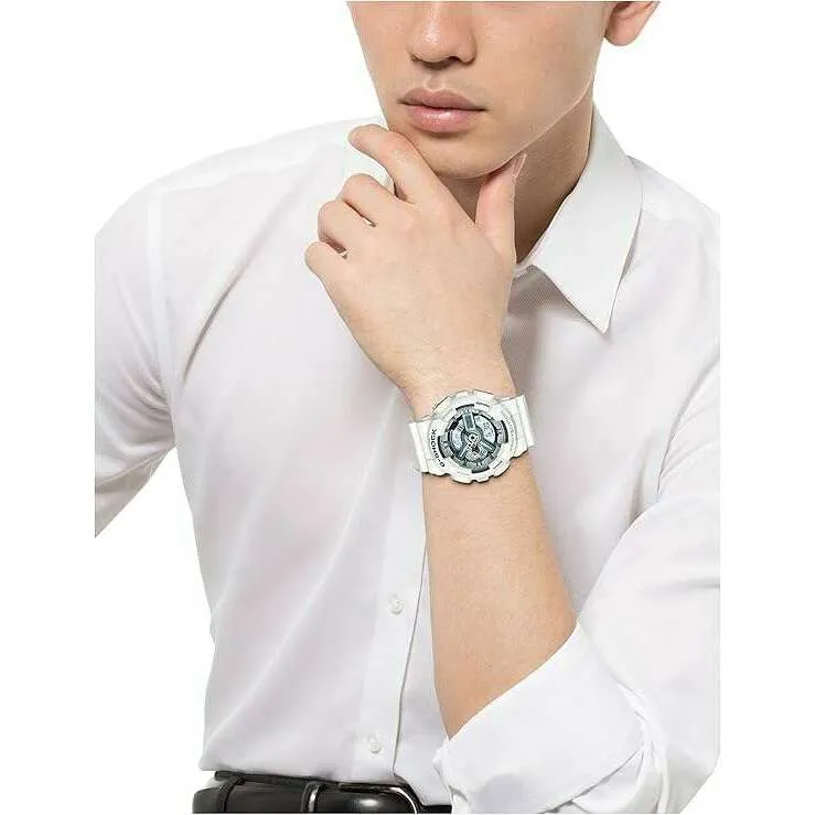 CASIO G-SHOCK DAY-DATE WHITE ANALOG DIGITAL MEN WATCH GA-110C-7AJF
