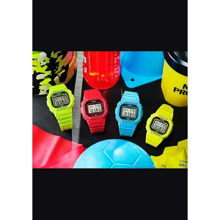 CASIO G-SHOCK ENERGY PACK RED RUBBER STRAP DIGITAL DIAL MEN WATCH DW-5600EP-4JF