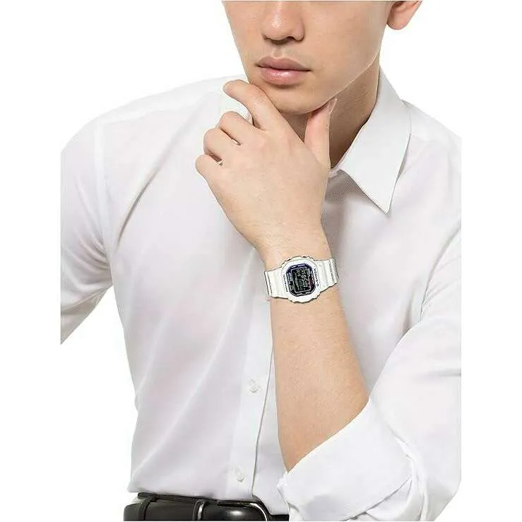CASIO G-SHOCK G-LIDE SOLAR WHITE RUBBER STRAP DIGITAL DIAL MEN WATCH GWX-5600C-7JF