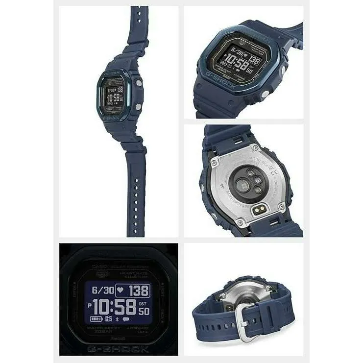 CASIO G-SHOCK G-SQUAD CARDIOMETER BLUETOOTH BLUE DIGITAL MEN WATCH DW-H5600MB-2JR