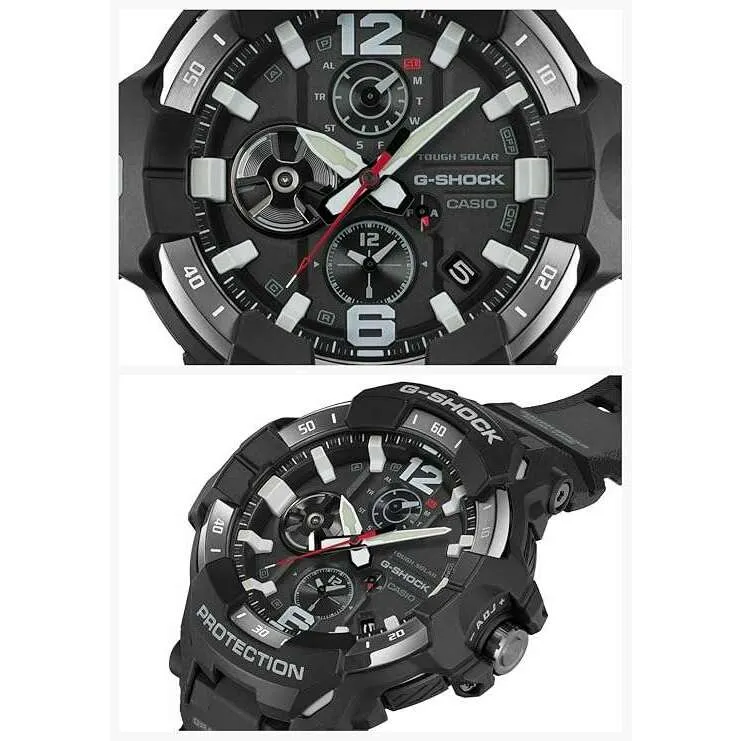CASIO G-SHOCK GRAVITYMASTER BLUETOOTH SOLAR ANALOG BLACK MEN WATCH GR-B300-1AJF