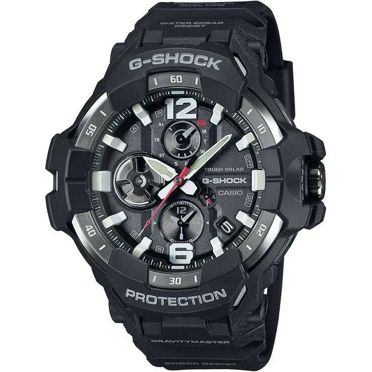 CASIO G-SHOCK GRAVITYMASTER BLUETOOTH SOLAR ANALOG BLACK MEN WATCH GR-B300-1AJF